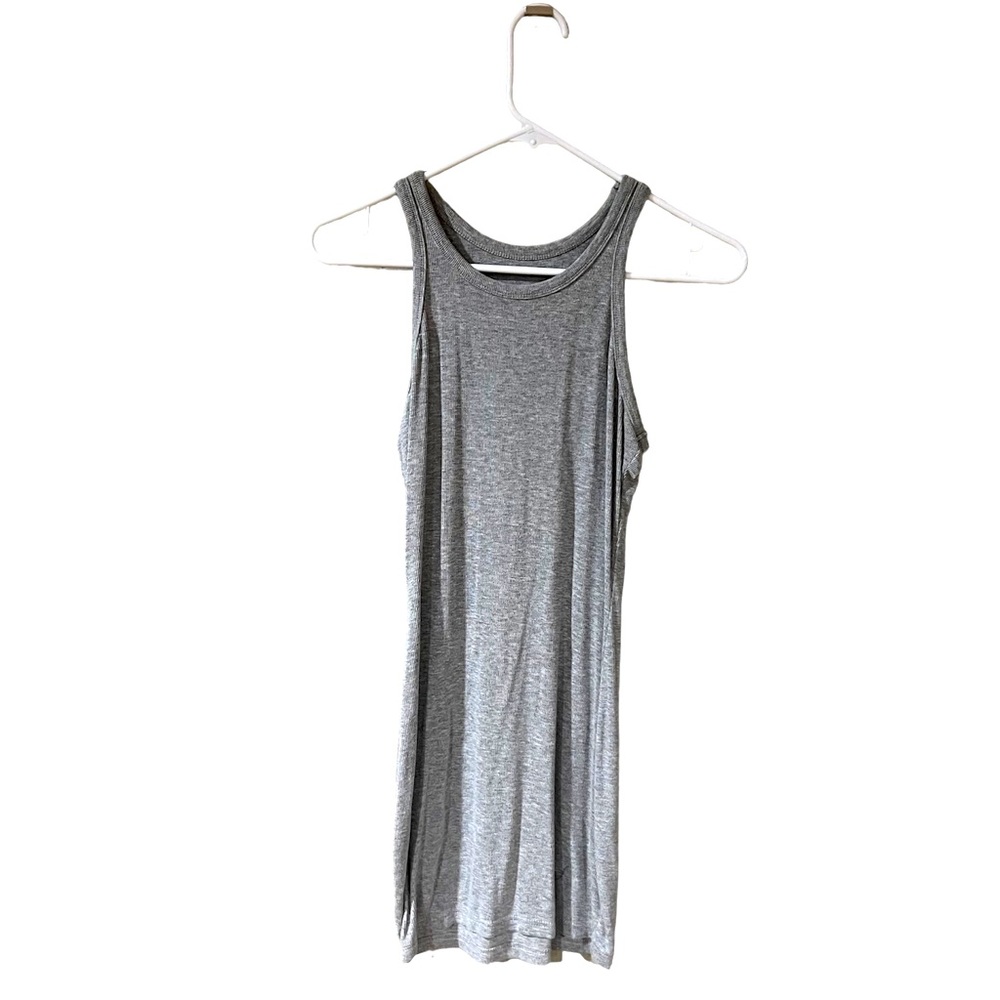 Gray Ribbed Tank Dress, size small